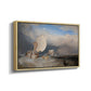 Fishing Boats with Hucksters Bargaining for Fish, 1837-1838 - Floater Framed Canvas Print