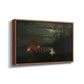 Spear Fishing on Lake Krøderen, 1851 - Floater Framed Canvas Print