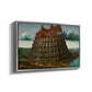 The Tower of Babel, c. 1568 - Floater Framed Canvas Print