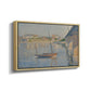 Le Clipper, Asnières, 1887 - Floater Framed Canvas Print