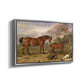 Portrait of Reformer, Blucher, Tory and Crib, Property of Rowland Alston, Esq., M.P., 1835 - Floater Framed Canvas Print