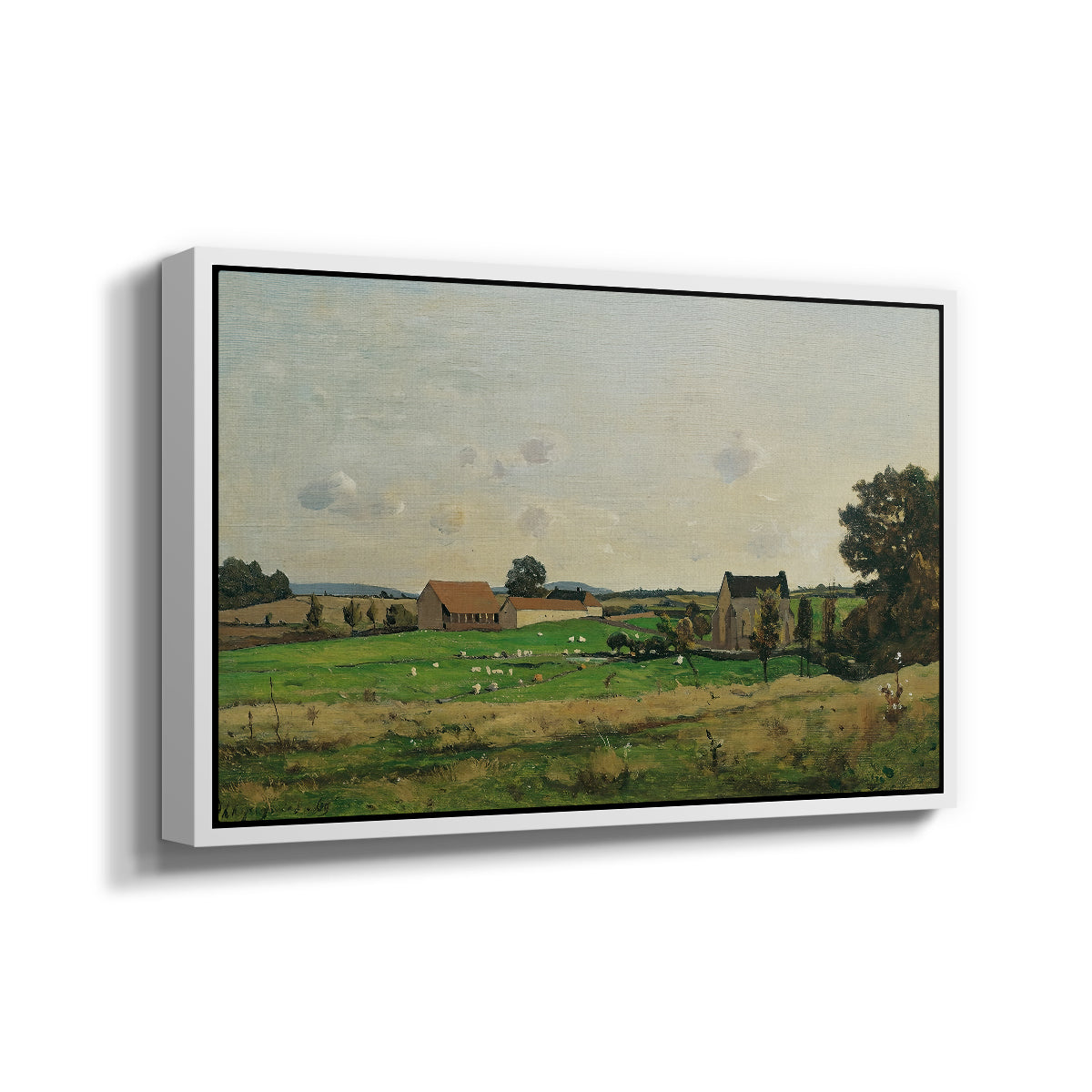 The Saulce Estate, 1869 - Floater Framed Canvas Print