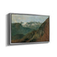 The Dachstein from the Plassen near Hallstatt, 1827 - Floater Framed Canvas Print