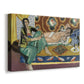 Canvas art print featuring a decorative interior scene with women playing a board game, displayed at an angle