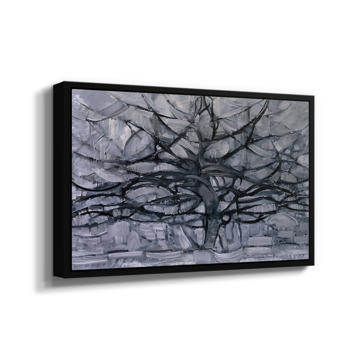 The Gray Tree, 1911 - Floater Framed Canvas Print