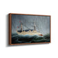 A Ship in the Storm, c. 1899 - Floater Framed Canvas Print