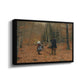 The Woodman and his Children, 1886 - Floater Framed Canvas Print