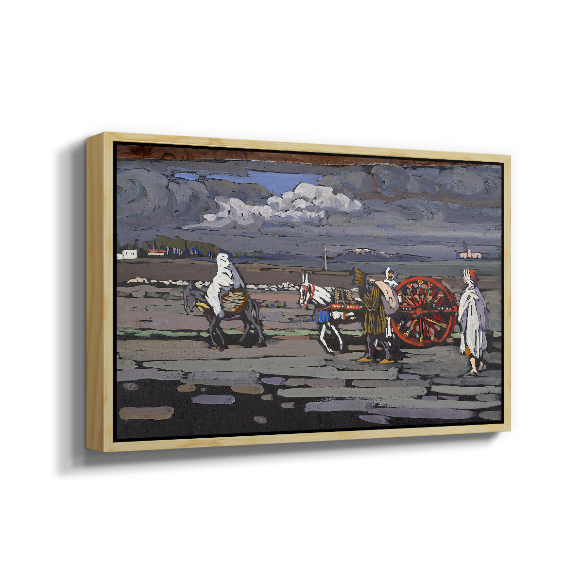 Country Road (Landstrasse), 1905 - Floater Framed Canvas Print