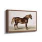 A Cart-Horse - Floater Framed Canvas Print