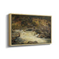 Waterfall in Hallingdal, 1848 - Floater Framed Canvas Print