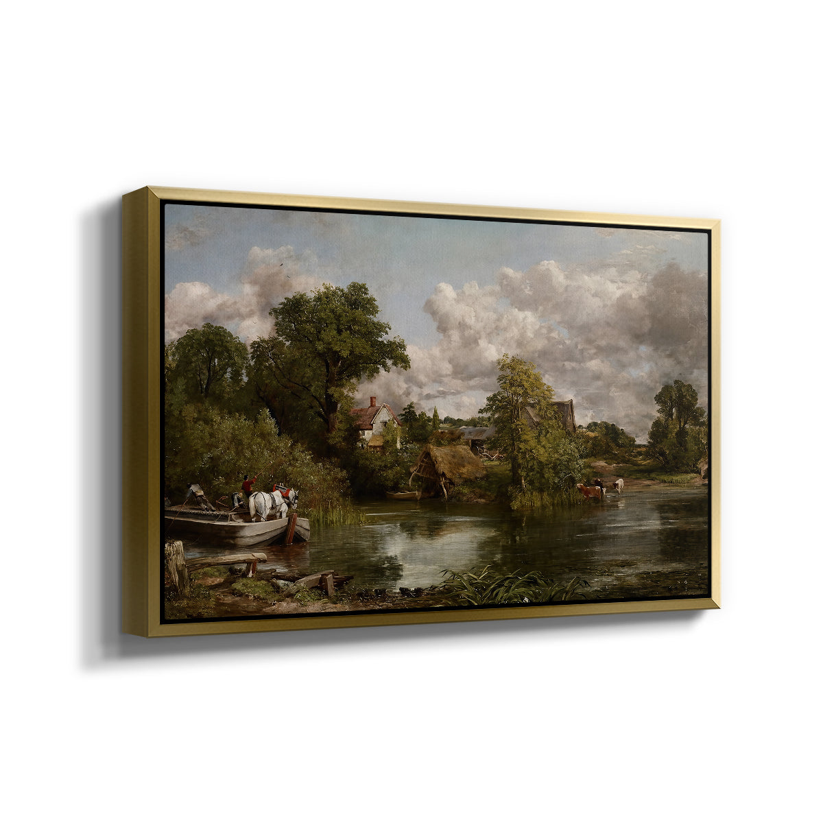 The White Horse, 1819 - Floater Framed Canvas Print