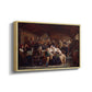 Funeral Feast, 1854 - Floater Framed Canvas Print