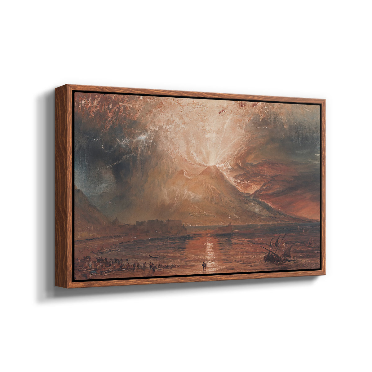 Vesuvius in Eruption, c. 1817 - Floater Framed Canvas Print