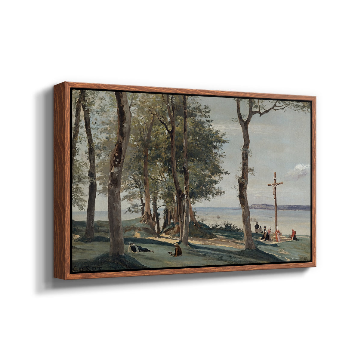 A Calvary on the Cote de Grace, c. 1829 - Floater Framed Canvas Print