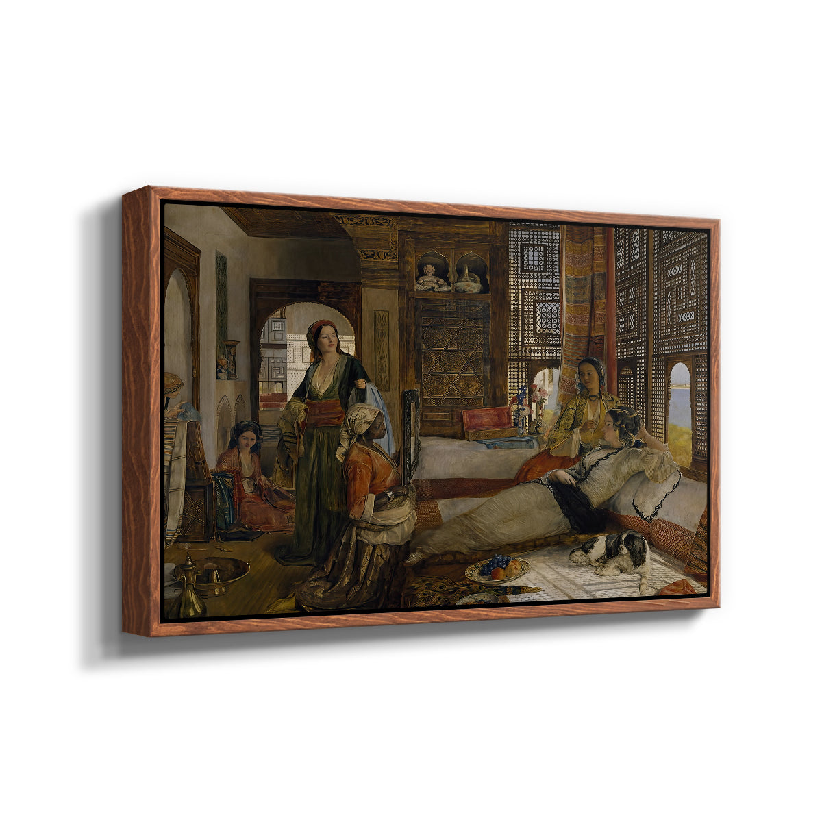 The Harem, 1876 - Floater Framed Canvas Print