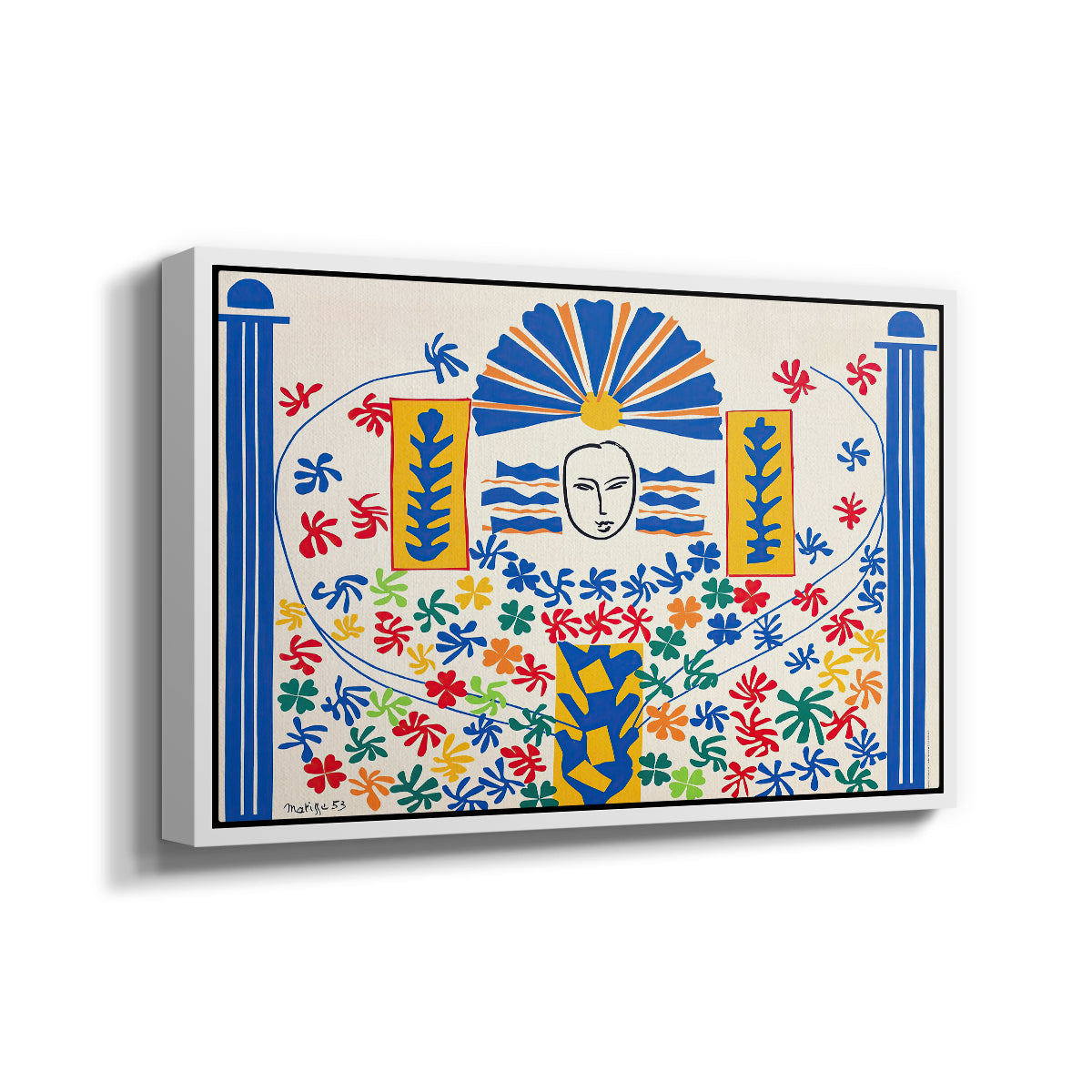 Apollo (Apollon), 1953 - Floater Framed Canvas Print