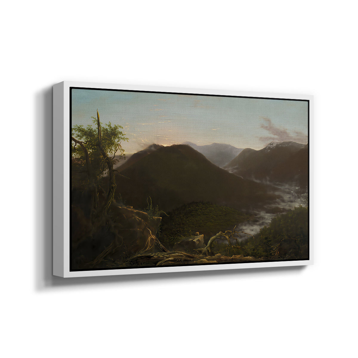 Sunrise in the Catskill Mountains, 1826 - Floater Framed Canvas Print