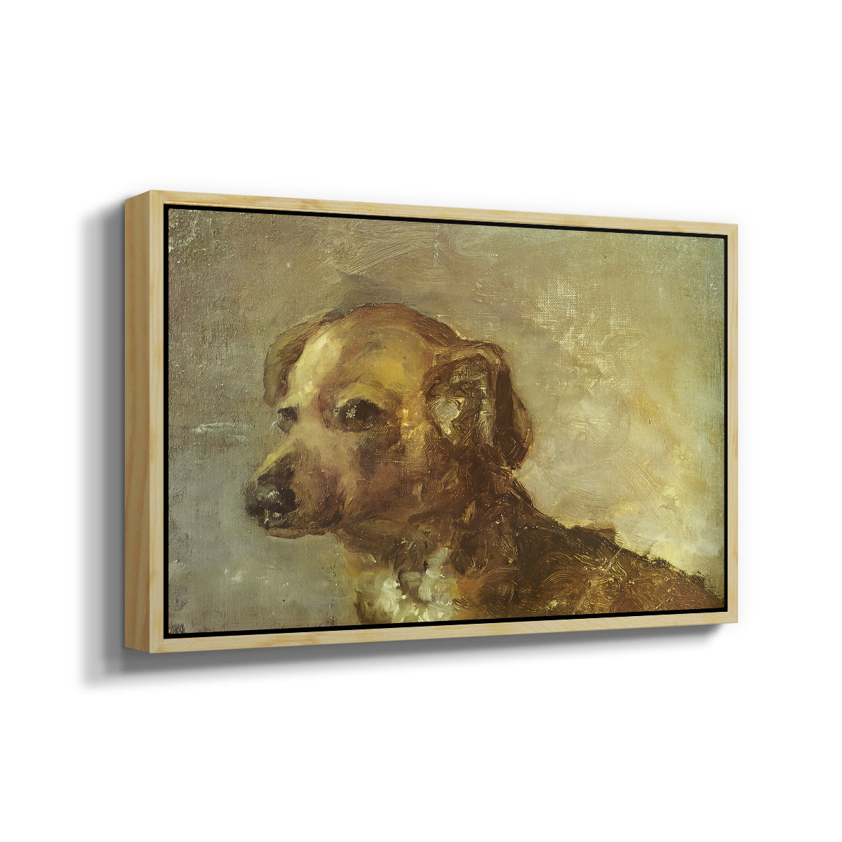 Cliper, the Artist's Dog, 1895 - Floater Framed Canvas Print