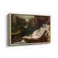 Venus with an Organist and a Dog, c. 1550 - Floater Framed Canvas Print