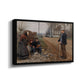 People by a Road, 1893 - Floater Framed Canvas Print