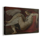 Canvas art print featuring a classical composition of mythological subject, displayed at an angle
