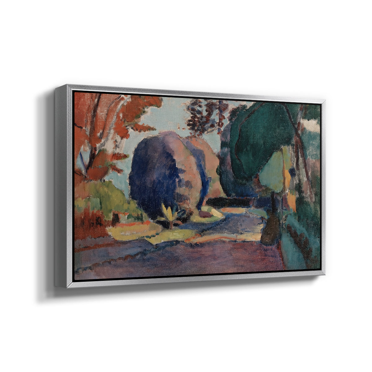 The Luxembourg Gardens, 1901 - Floater Framed Canvas Print