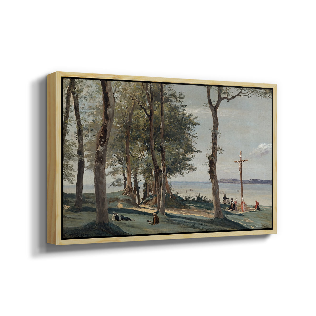 A Calvary on the Cote de Grace, c. 1829 - Floater Framed Canvas Print