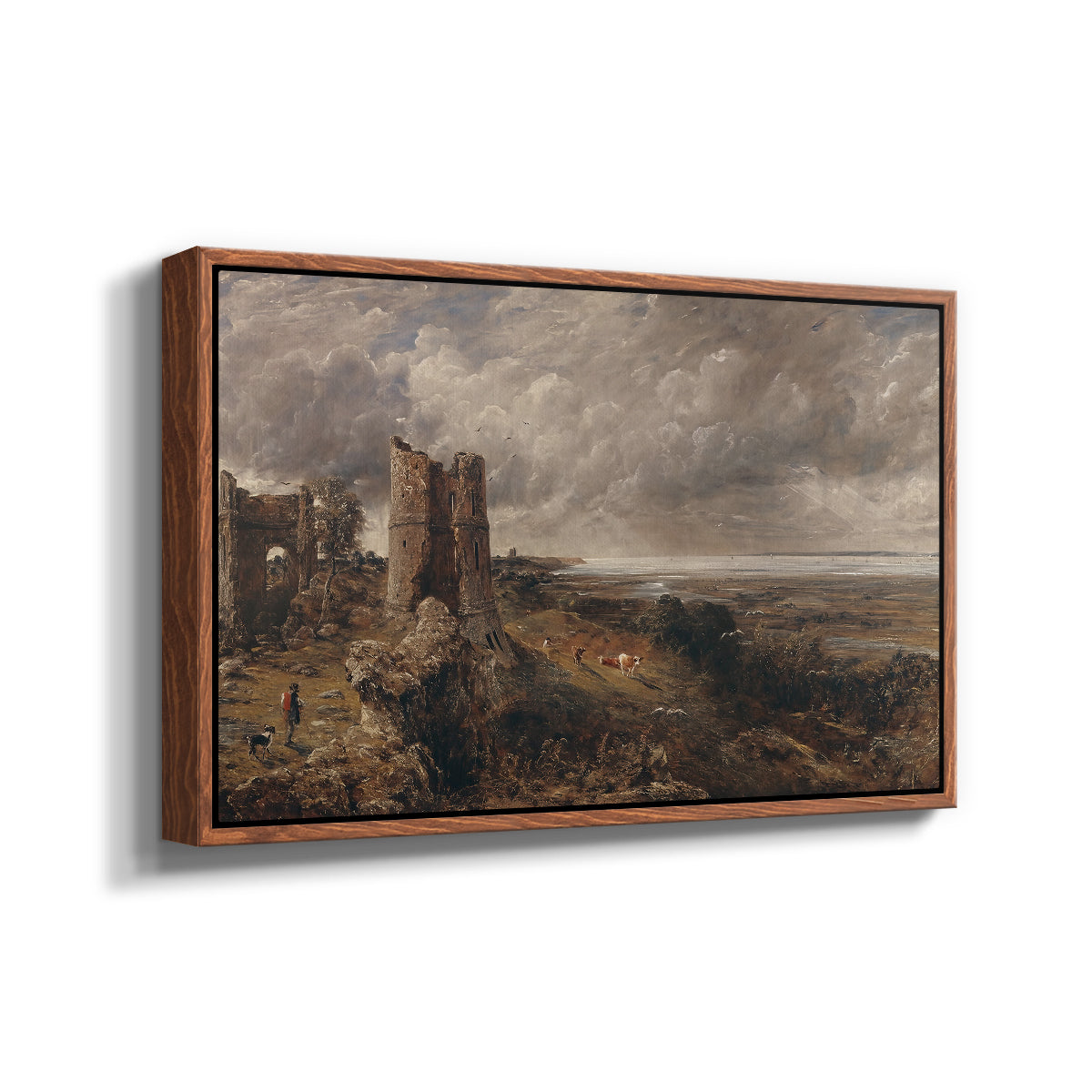 Hadleigh Castle, Mouth of Thames, c. 1829 - Floater Framed Canvas Print