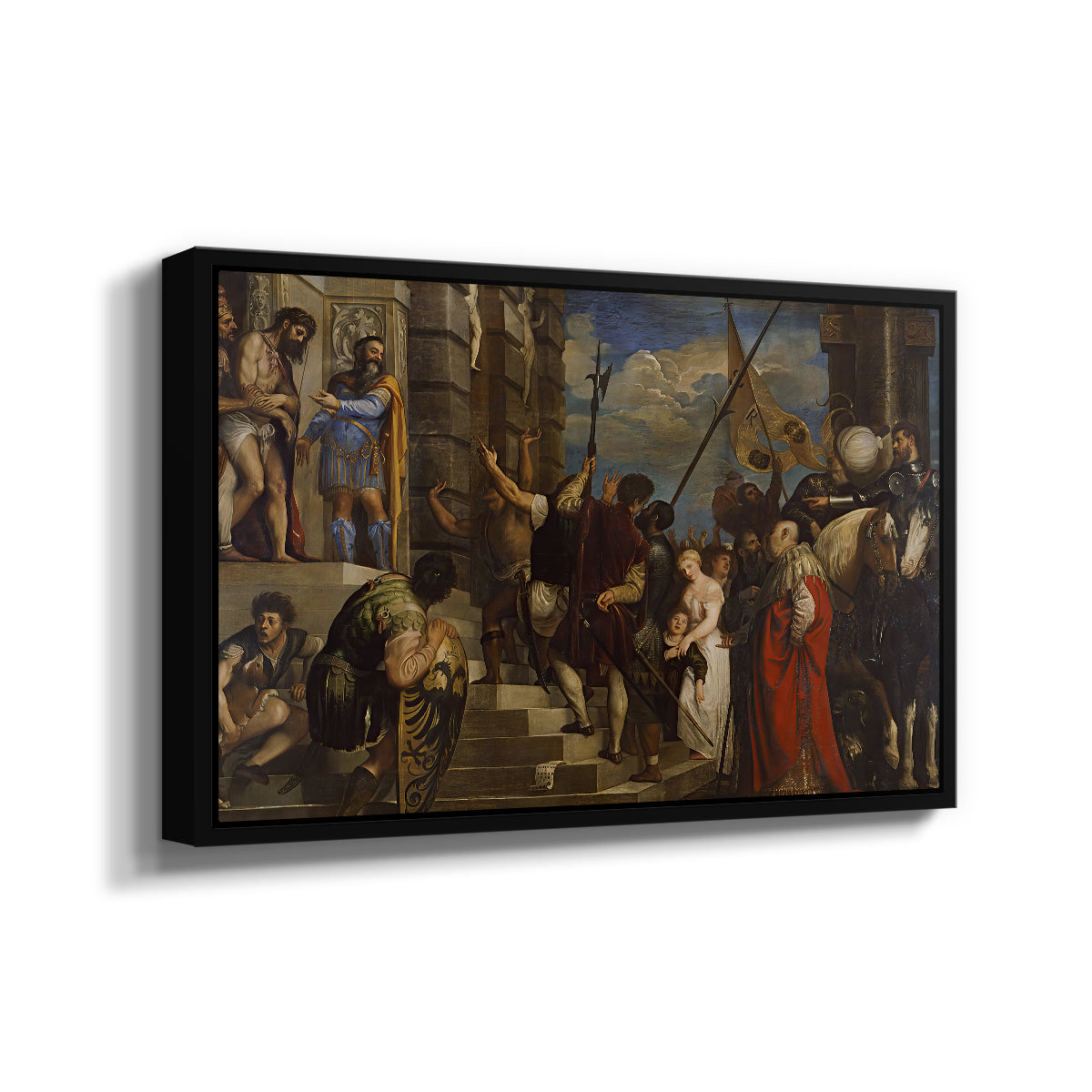 Ecce Homo, c. 1543 - Floater Framed Canvas Print