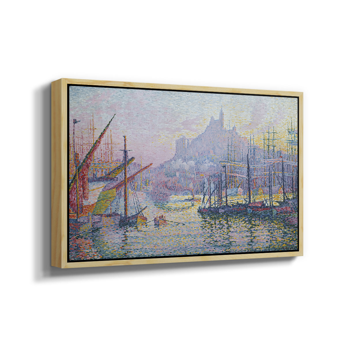 The Port of Marseille, 1905 - Floater Framed Canvas Print