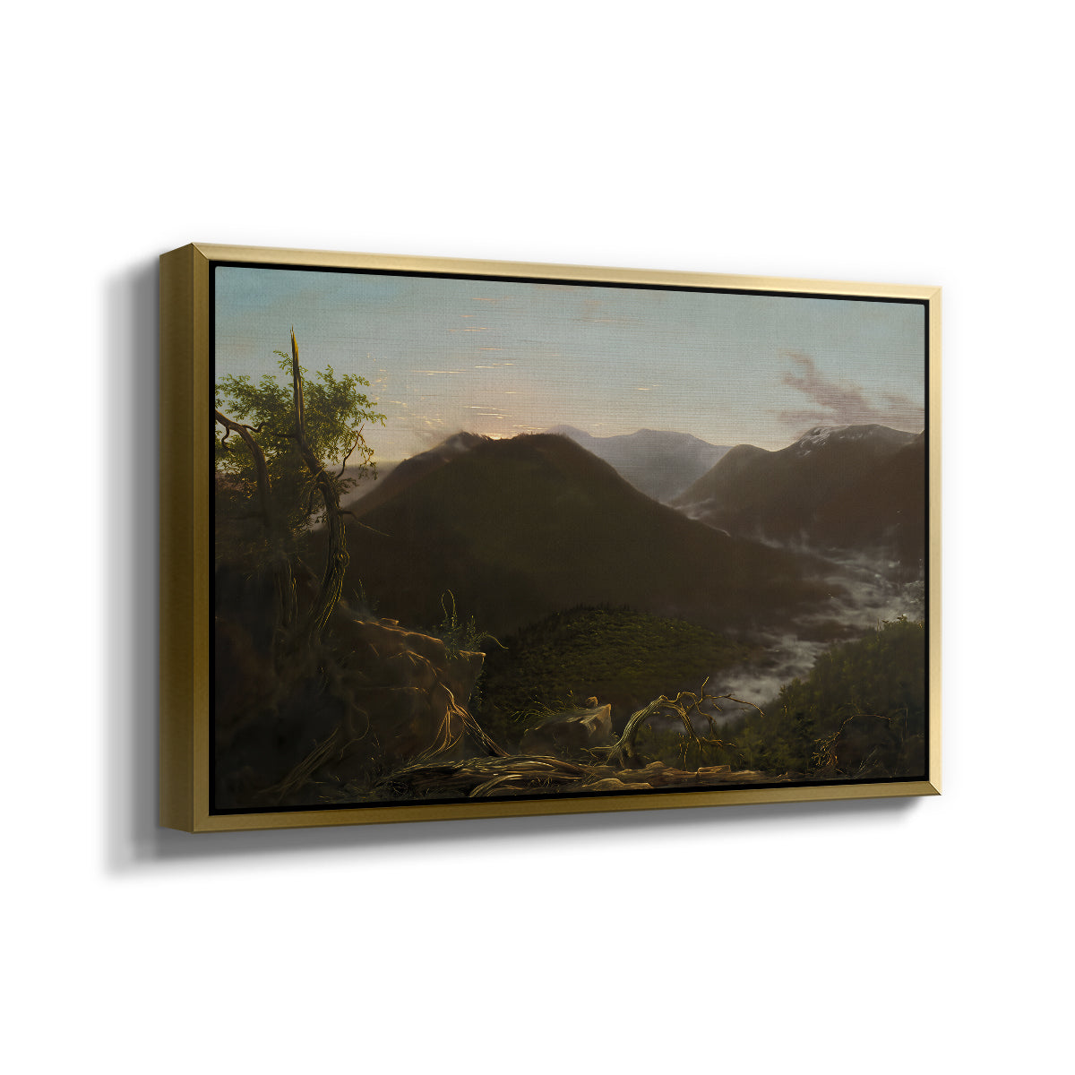 Sunrise in the Catskill Mountains, 1826 - Floater Framed Canvas Print