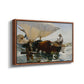 The Return from Fishing: Hauling the Boat, 1894 - Floater Framed Canvas Print