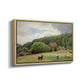 Farm with Grazing Cows (Bondegård med beitende kuer), 1892 - Floater Framed Canvas Print