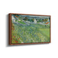 Vineyards at Auvers, 1890 - Floater Framed Canvas Print