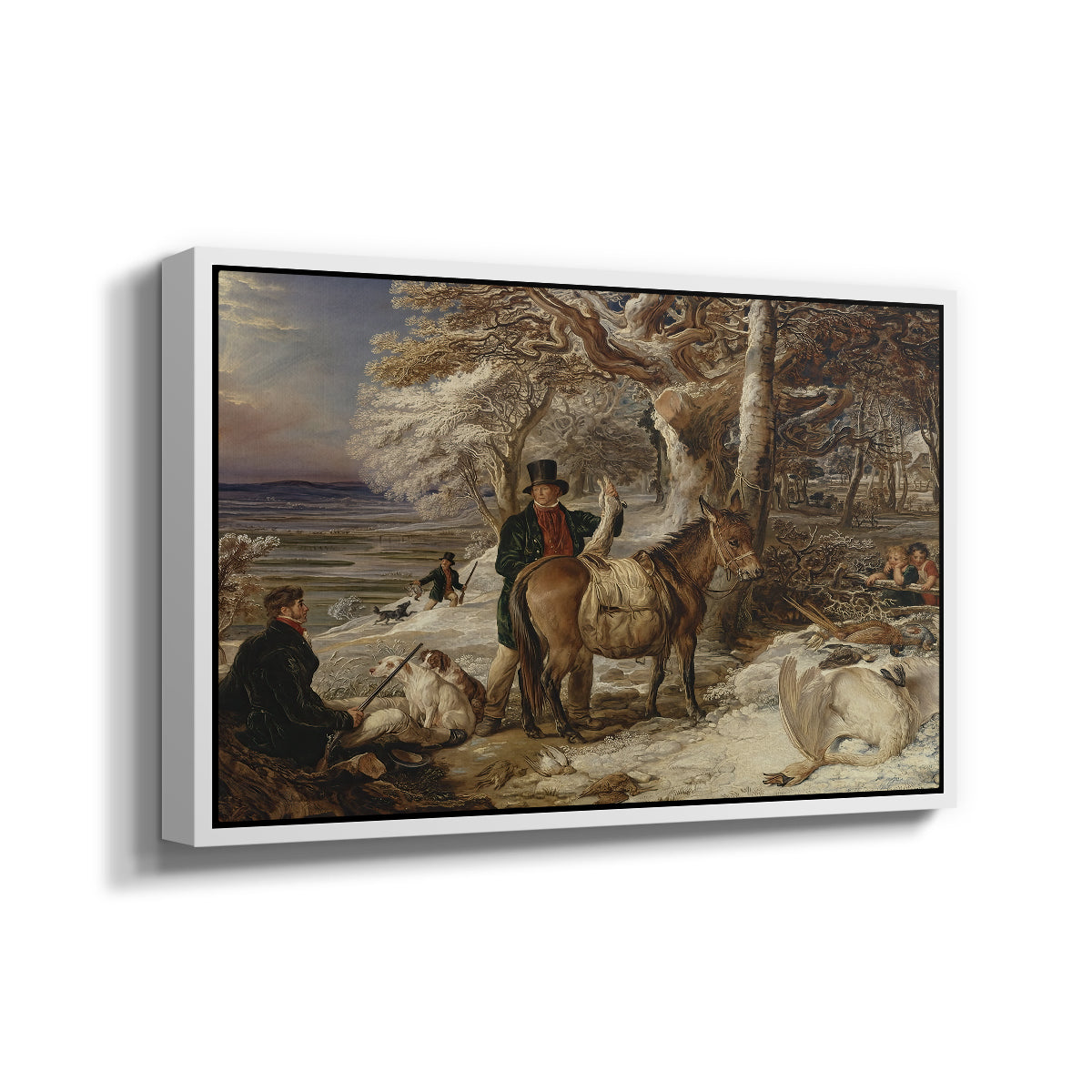 The Day's Sport, 1826 - Floater Framed Canvas Print
