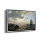 Fresh Breeze on the Norwegian Coast, 1876 - Floater Framed Canvas Print
