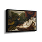 Venus with an Organist and a Dog, c. 1550 - Floater Framed Canvas Print