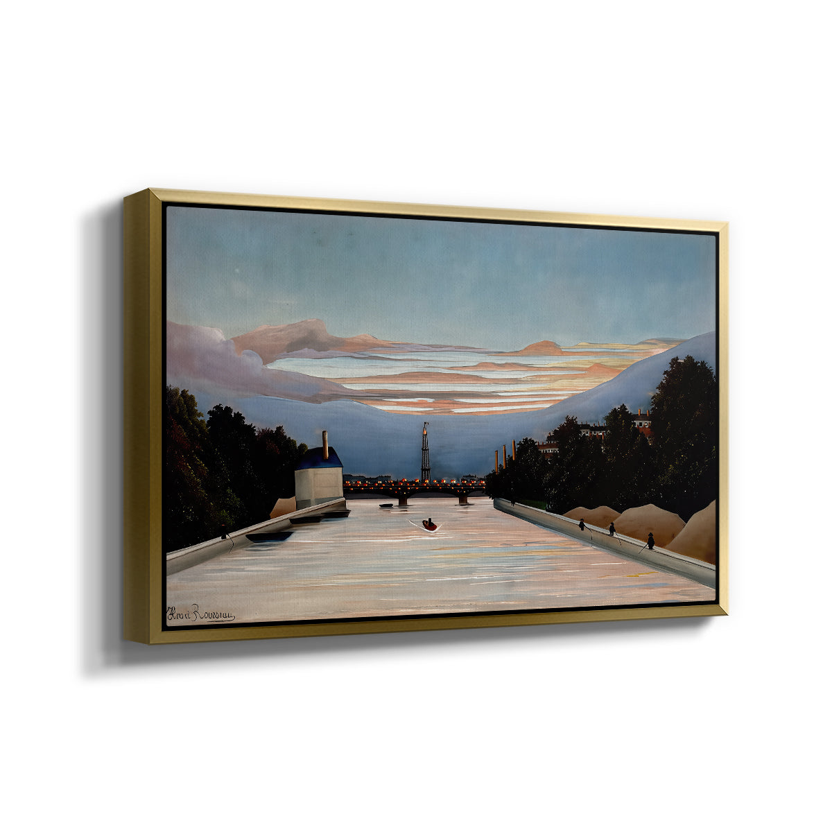 The Eiffel Tower, c. 1898 - Floater Framed Canvas Print