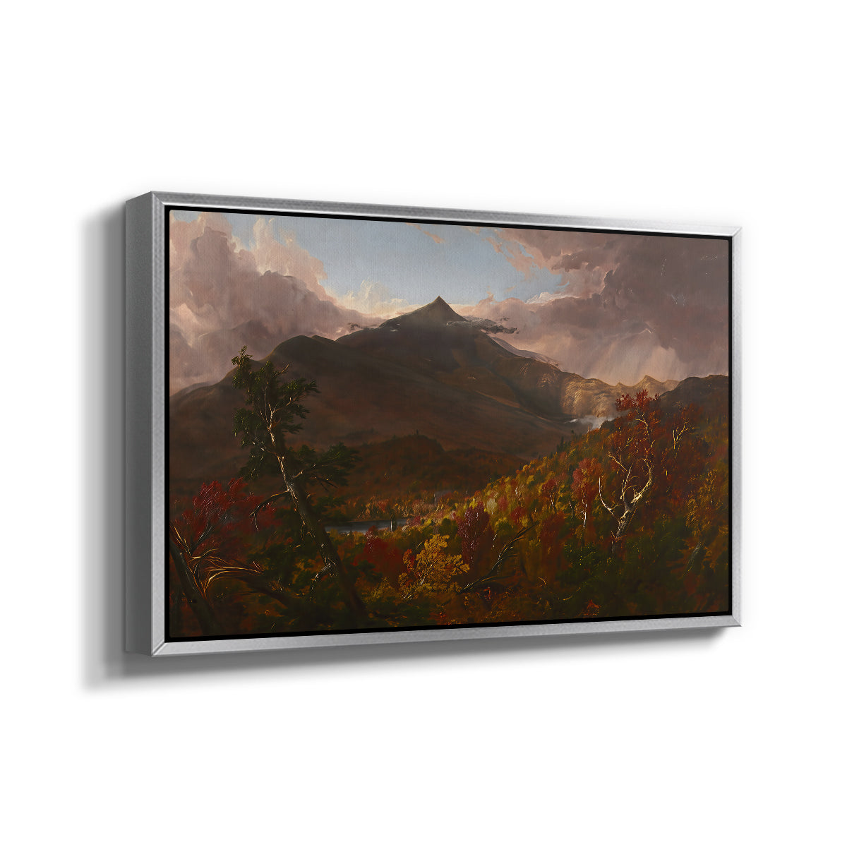 View of Schroon Mountain, Essex County, New York, After a Storm, 1838 - Floater Framed Canvas Print