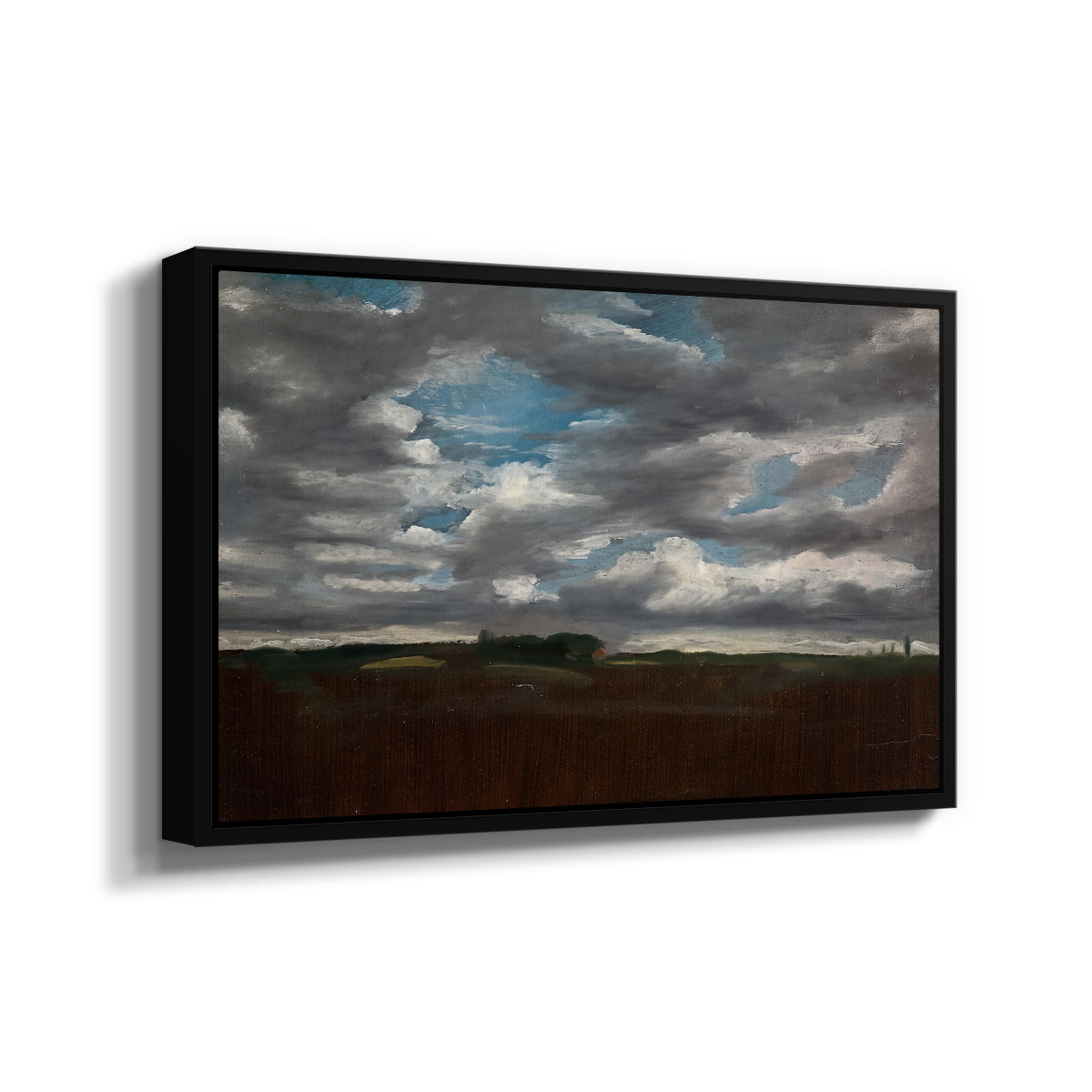 Extensive Landscape with Grey Clouds, c. 1821-1822 - Floater Framed Canvas Print
