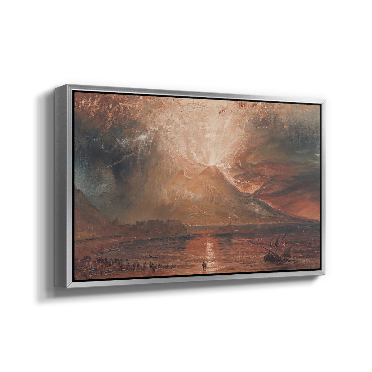 Vesuvius in Eruption, c. 1817 - Floater Framed Canvas Print