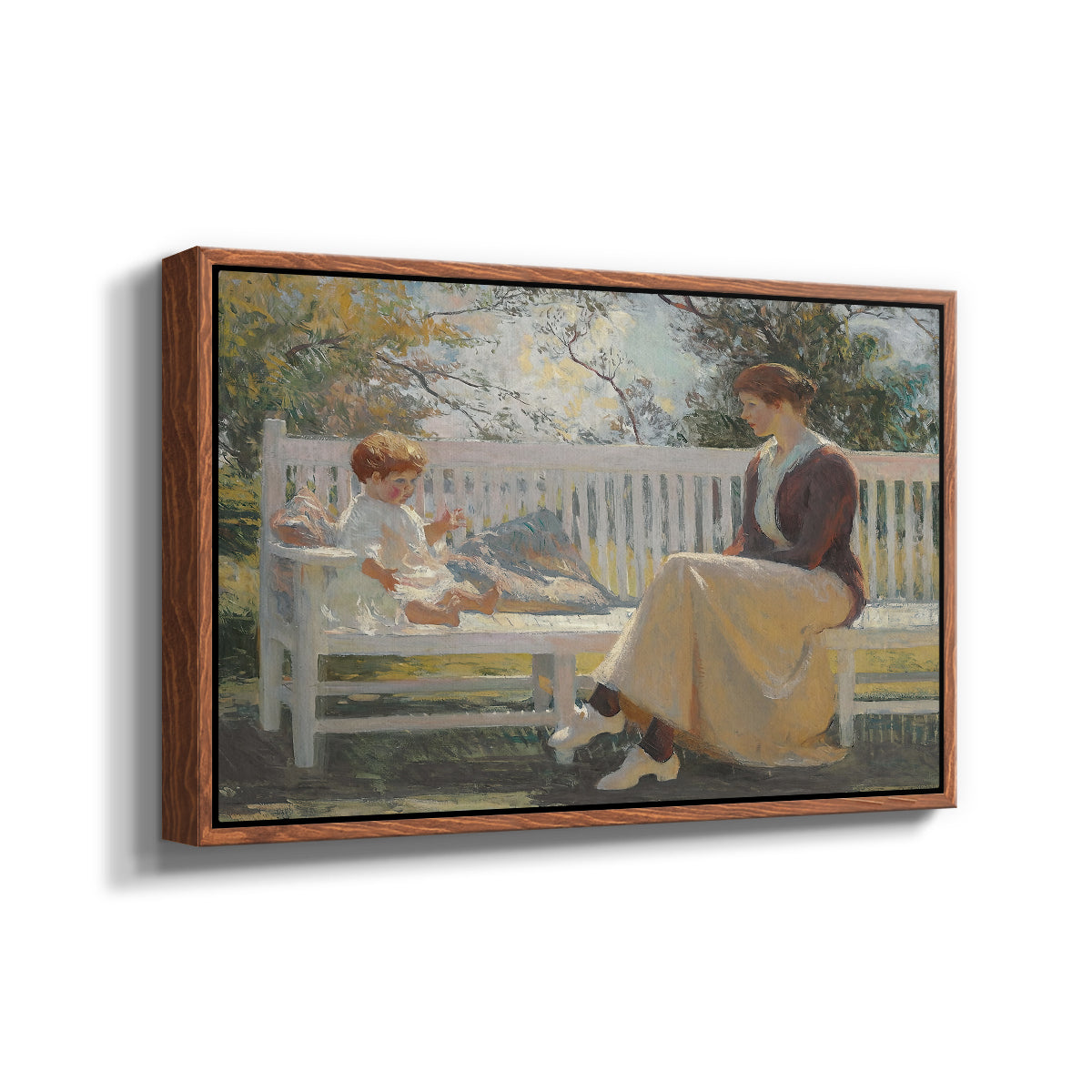 Eleanor and Benny, 1916 - Floater Framed Canvas Print