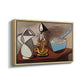 Jug, Candle, and Enamel Pan, 1950 - Floater Framed Canvas Print