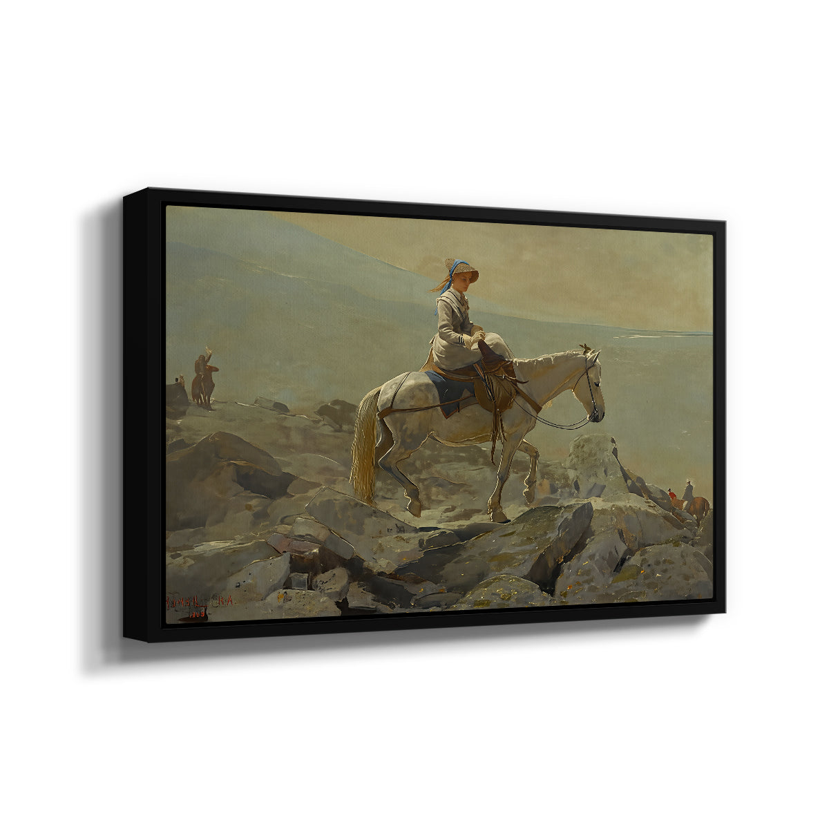 The Bridle Path, White Mountains, 1868 - Floater Framed Canvas Print