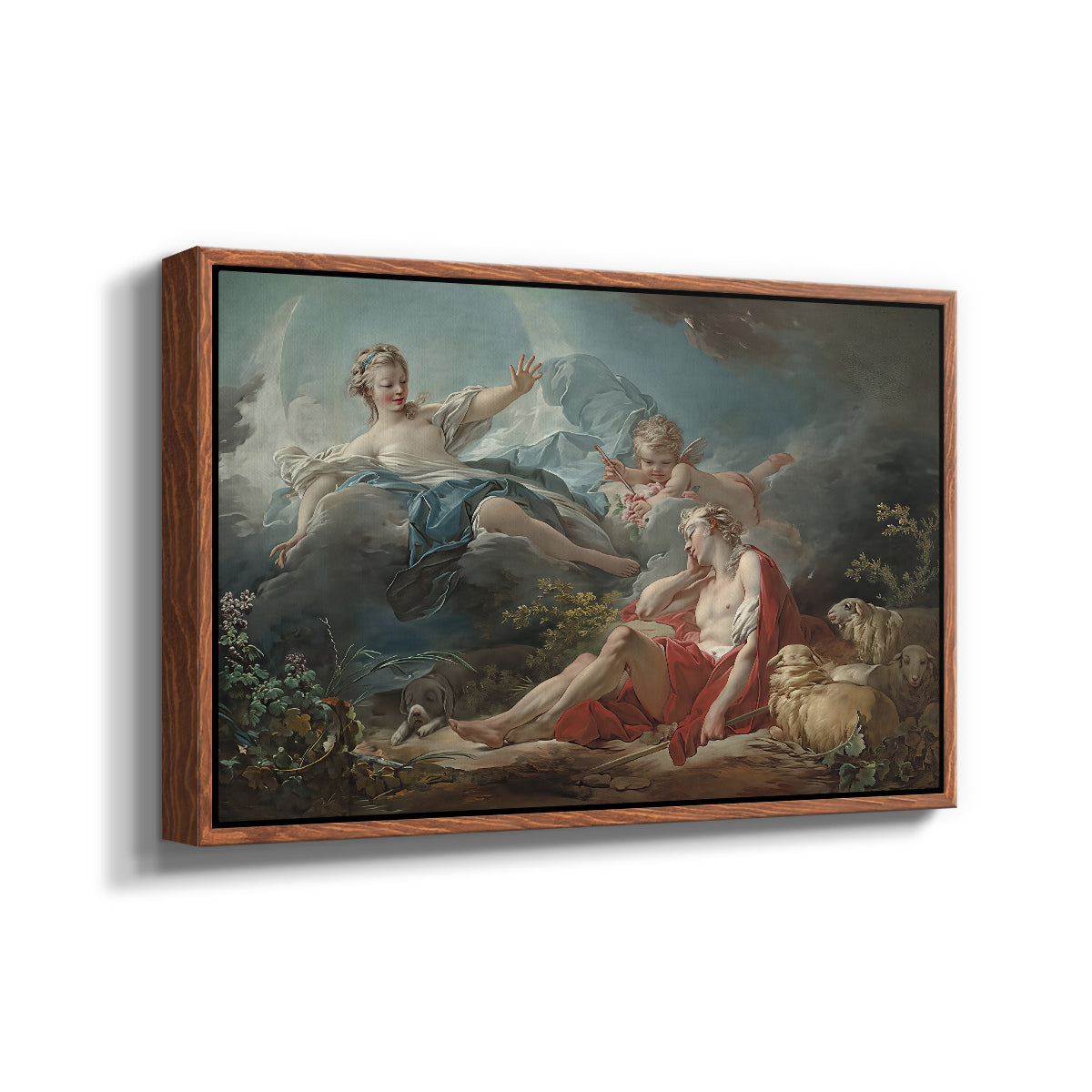 Diana and Endymion, c. 1753-1756 - Floater Framed Canvas Print