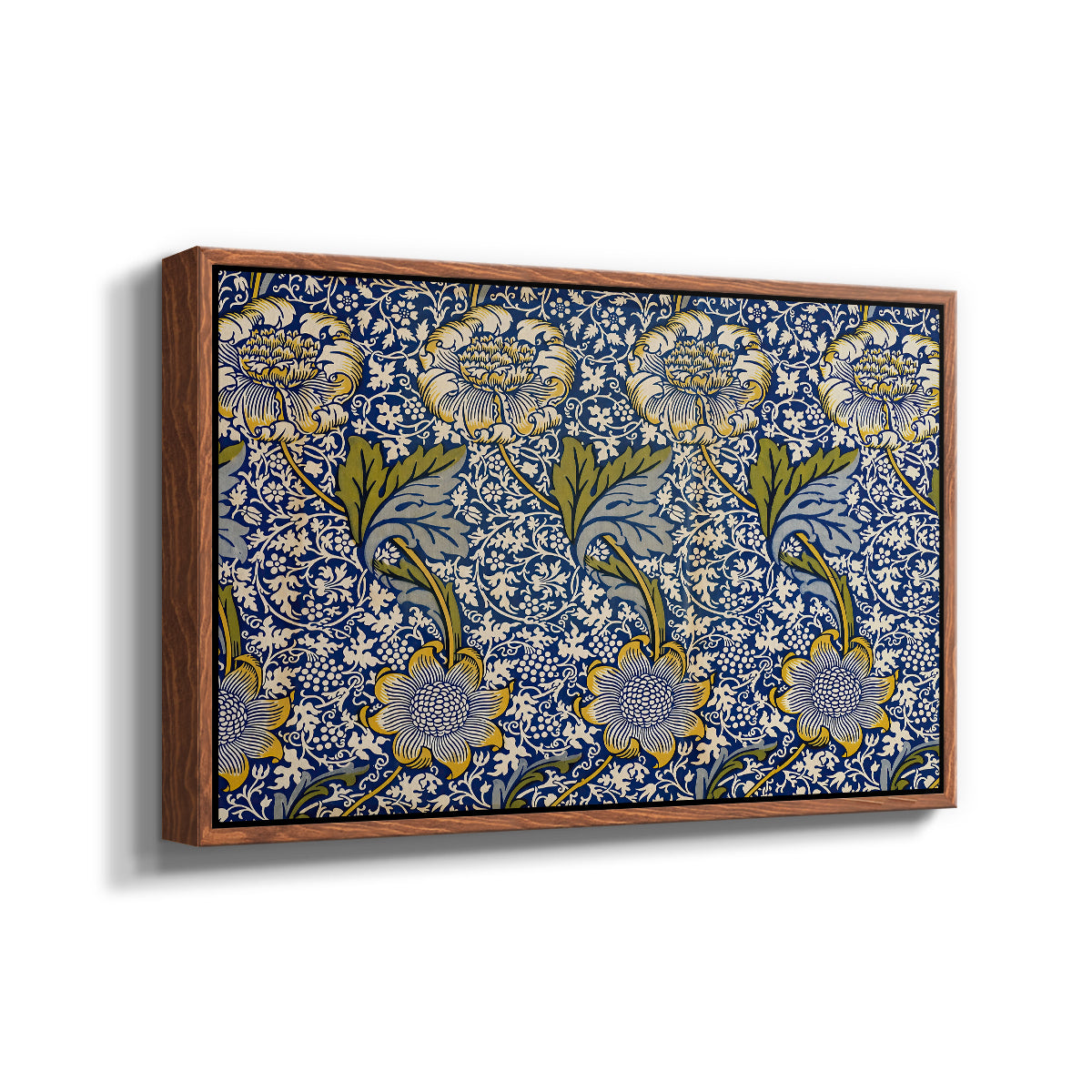 Kennet - Indigo/Gold, 1883 - Floater Framed Canvas Print