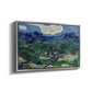 Olive Trees with the Alpilles in the Background, 1889 - Floater Framed Canvas Print
