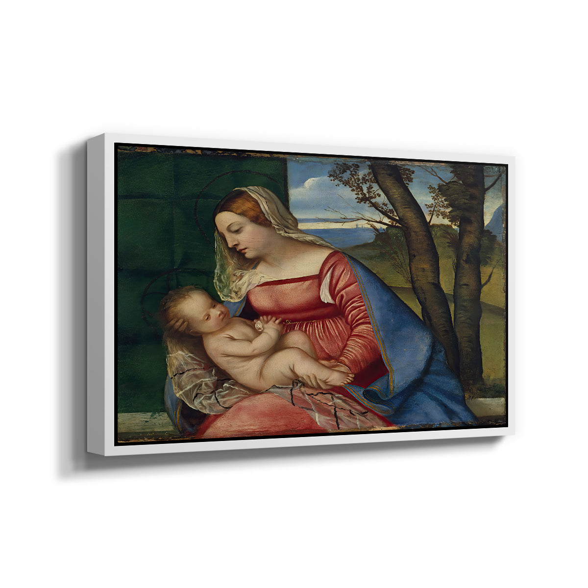 Madonna and Child, c. 1508 - Floater Framed Canvas Print