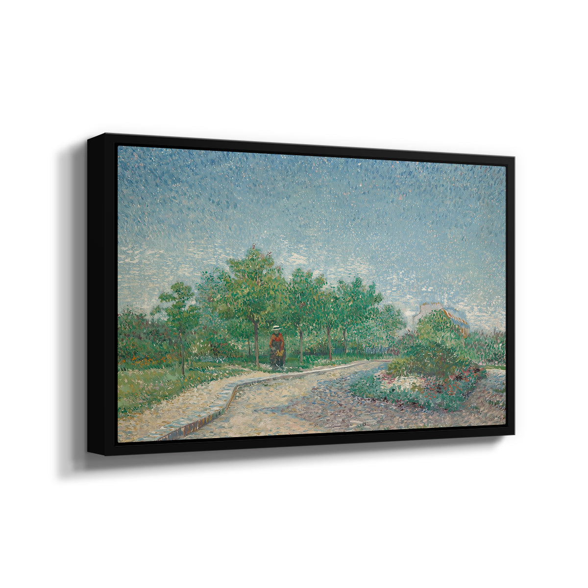 Square Saint-Pierre, Paris, 1887 - Floater Framed Canvas Print