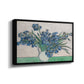 Irises, 1890 - Floater Framed Canvas Print